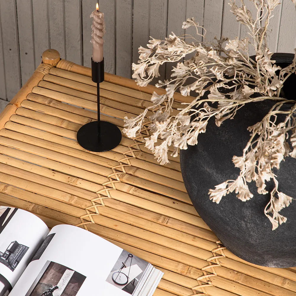 Cane sohvapöytä 90x90 cm Bambu