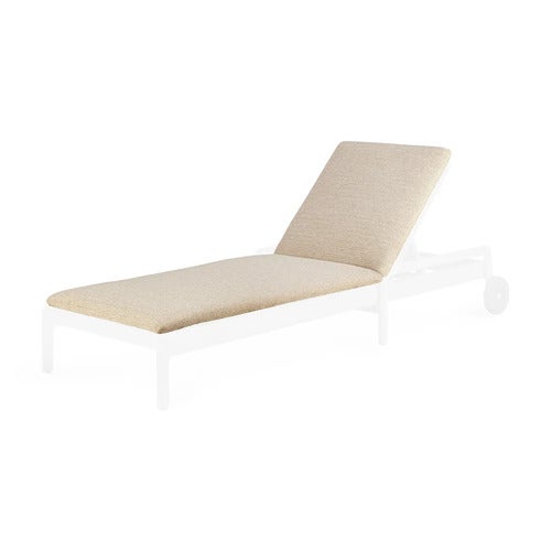 Jack adjustable lounger thin cushion - Natural 