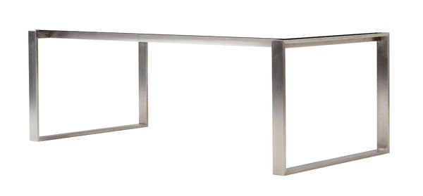 Edge 210x100 cm Stativ ruostumaton teräs