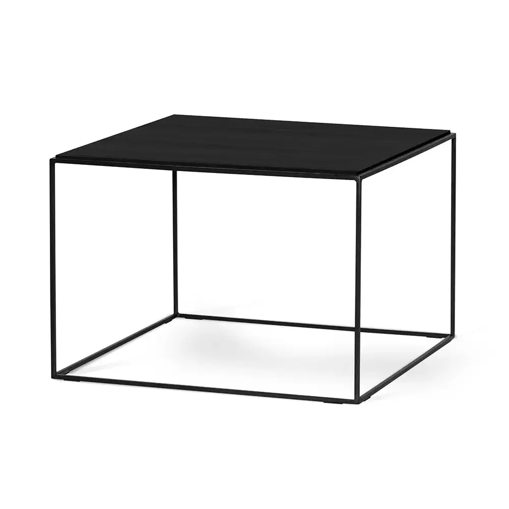 Lime sohvapöytä 70x70 cm svart