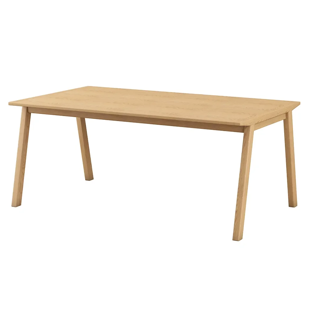 SM140 Ruokapöytä 100x174 cm Massiivitammi Luonnollinen Öljytty 