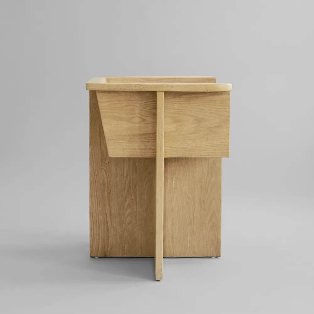 Brutus-ruokatuoli - Luonnonvärinen tammi