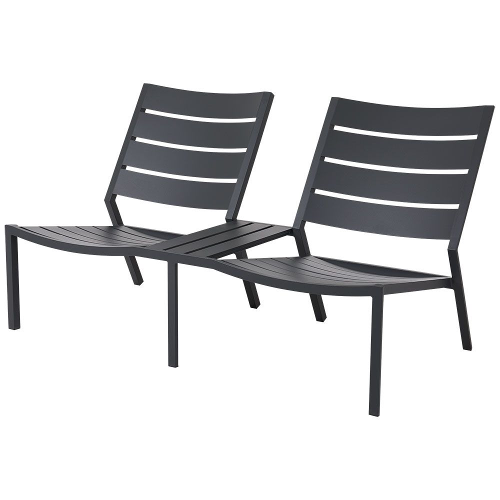 Delia Duo sohva antrasiitti Brafab