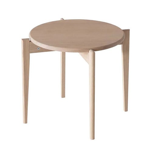 Tilia Sohvapöytä Ø51 cm Valkoinen öljytty tammi
