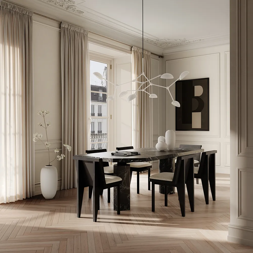 Brutus Slim -ruokapöydän tuoli - Kahvi