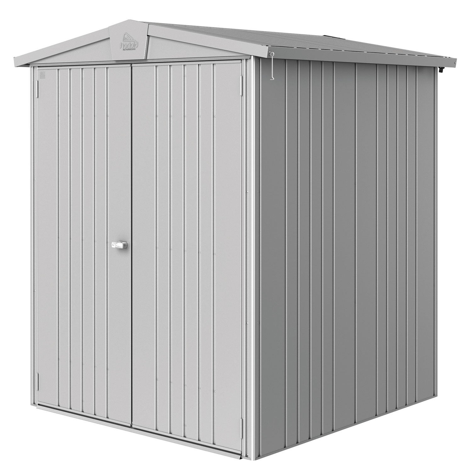 Europa puutarhavarasto koko 2 metallic hopea