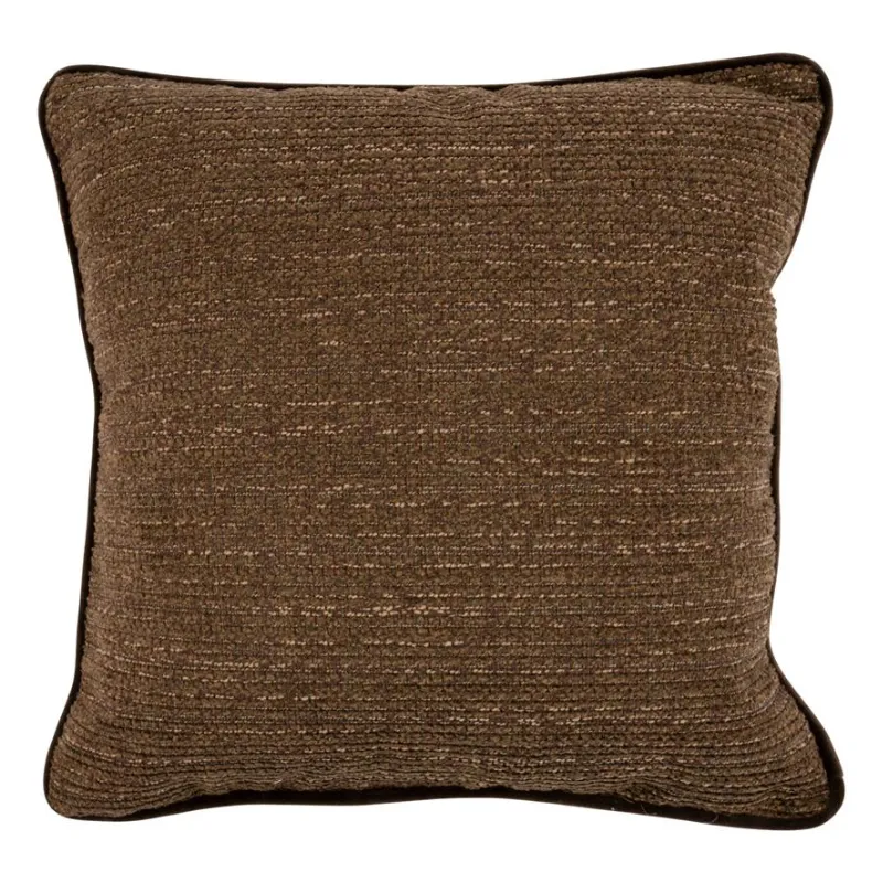 Faye 50x50x4,5 cm Polyesteri & viscose,  down feather filling Pluto dark brown