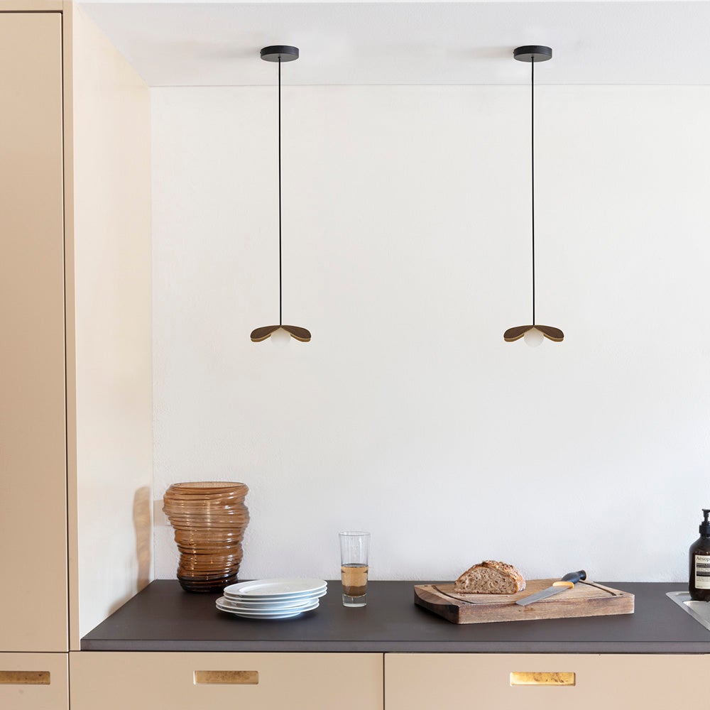 Forget Me Not lampunvarjostin Ø19 cm tumma tammi