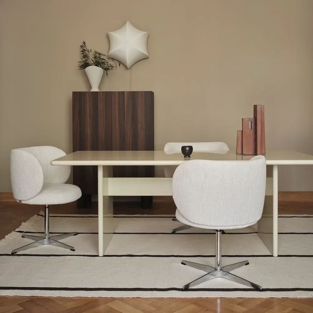 Rink Ruokapöytä 240x90 cm - Eggshell