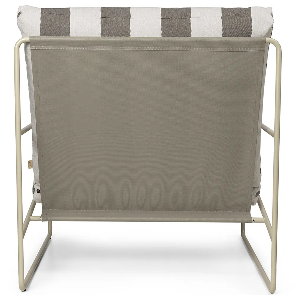 Desert Nojatuoli Stripe Cashmere/Chocolate