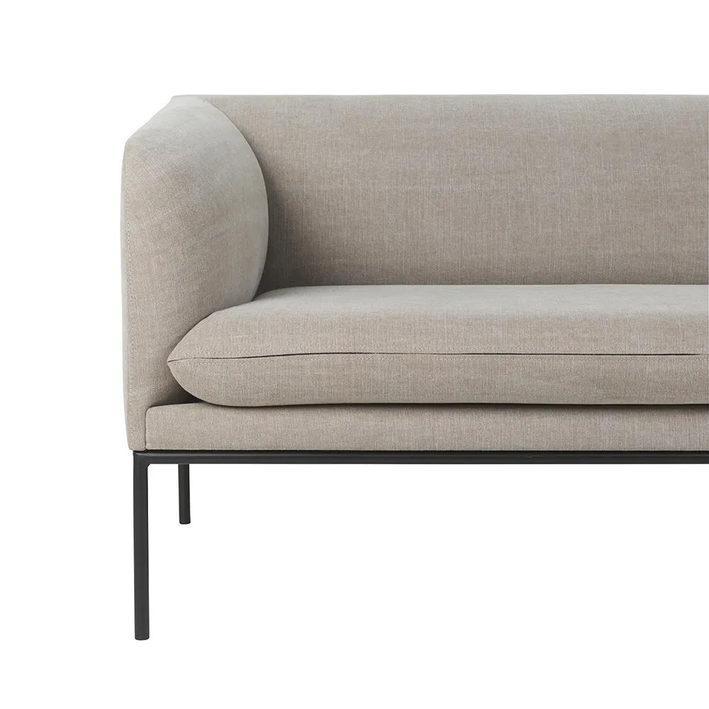 Sohva 2-Hengen Turn Cotton Linen Natural