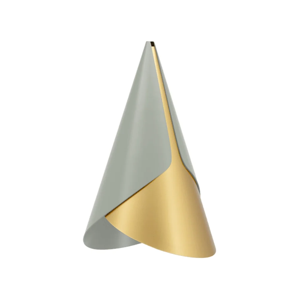 Cornet Lampunvarjostin Nuance Olive/Brass