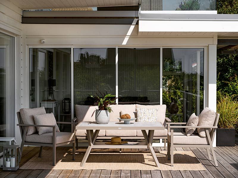 Samvaro nojatuoli antrasiitti/harmaa Brafab