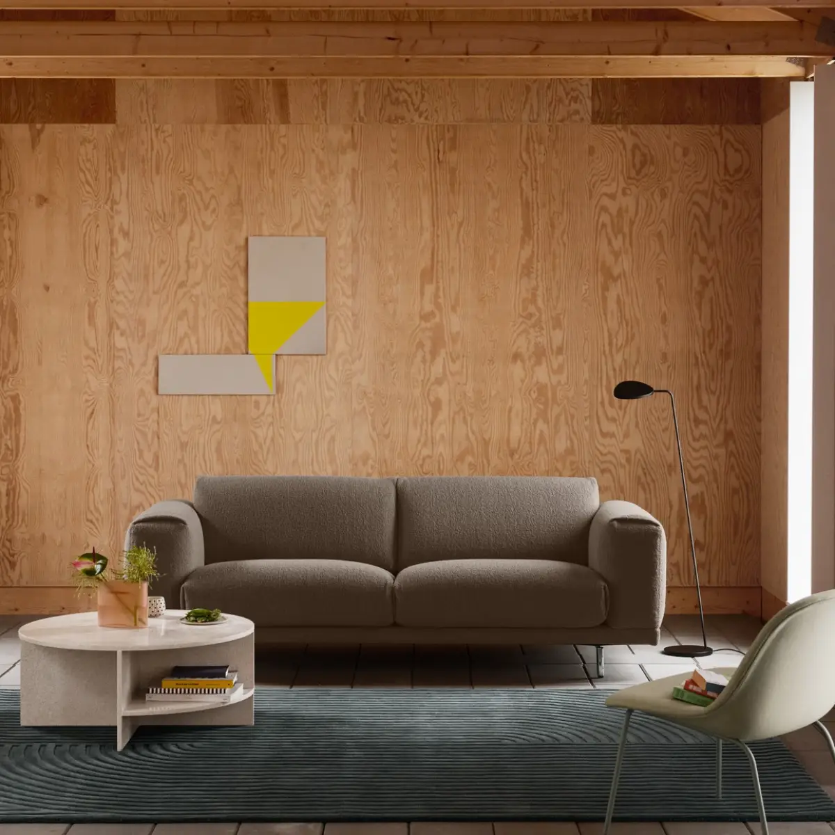 Relevo Matto Quattro - 170 x 240 cm - Dark Green 