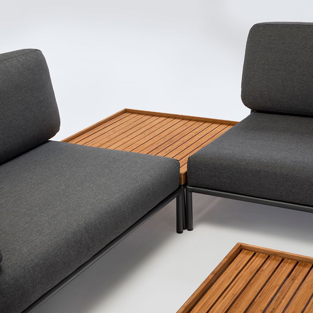 Level jalkatuki 81x81 cm harmaa alumiini