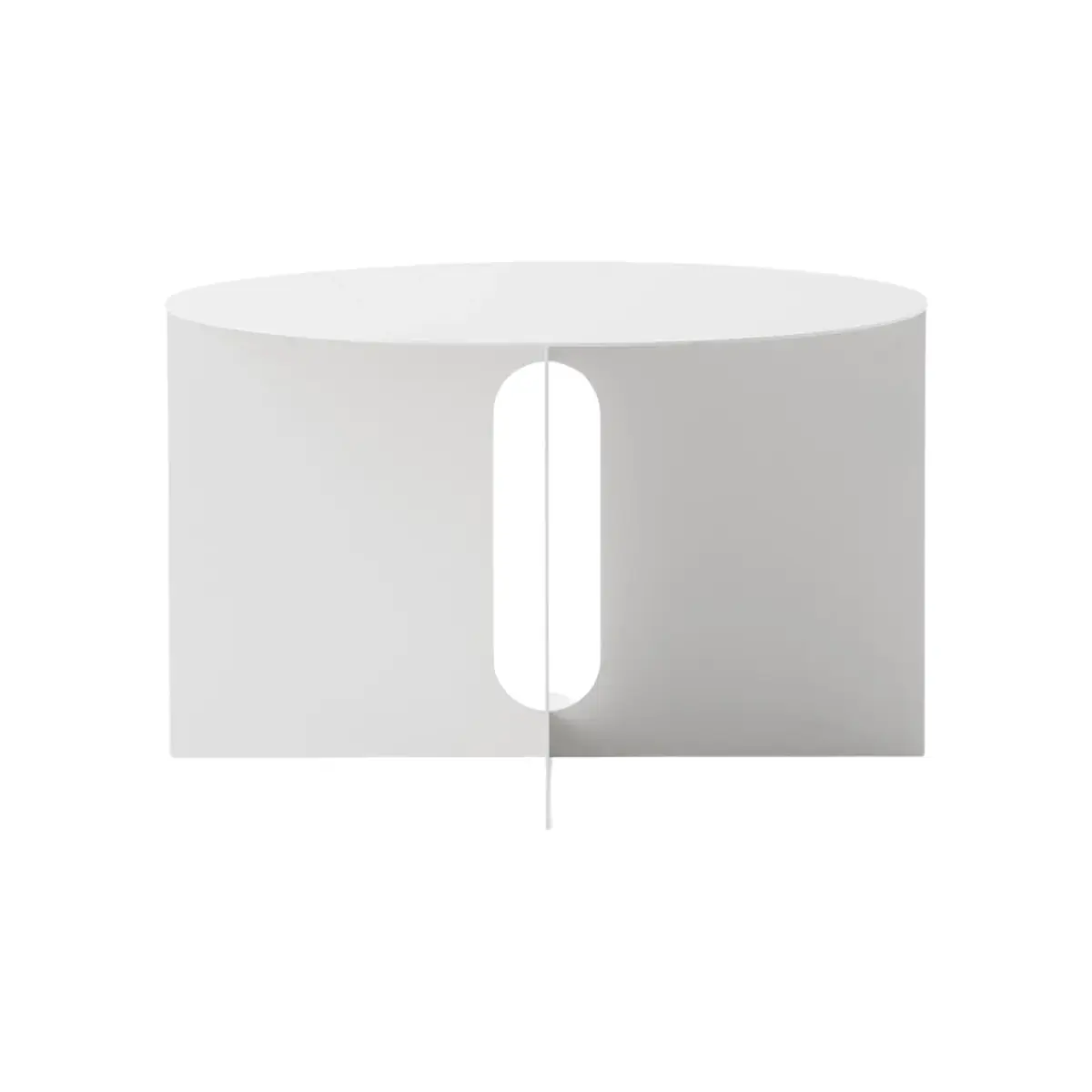 Androgyne Sivupöytä/jalka Ivory Steel - Ø63 cm