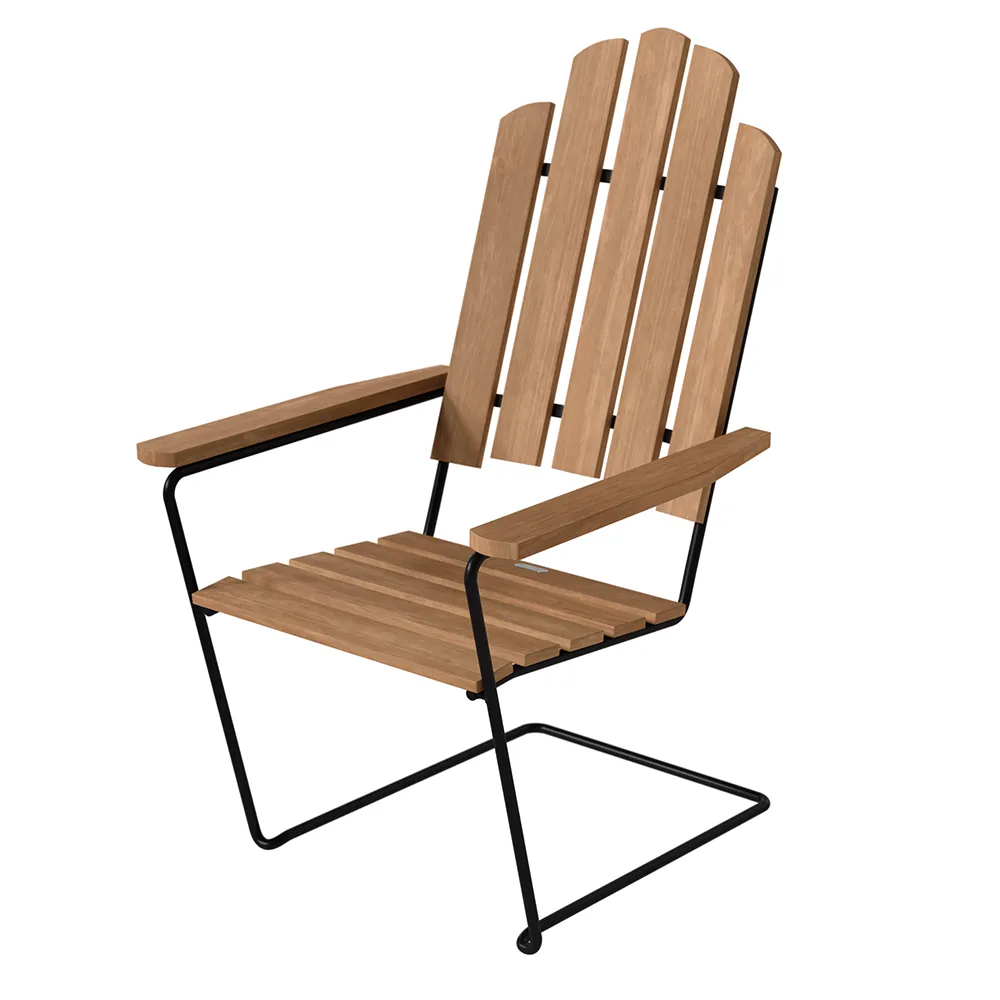 A3 aurinkotuoli käsittelemätön tiikki/musta 