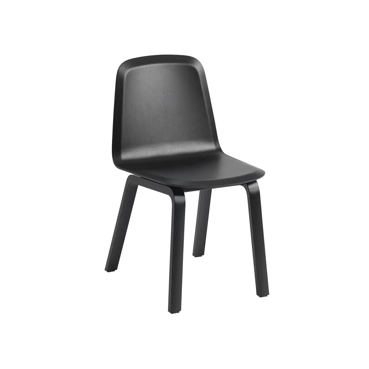 Muuto, Brink-tuoli, puujalusta, musta