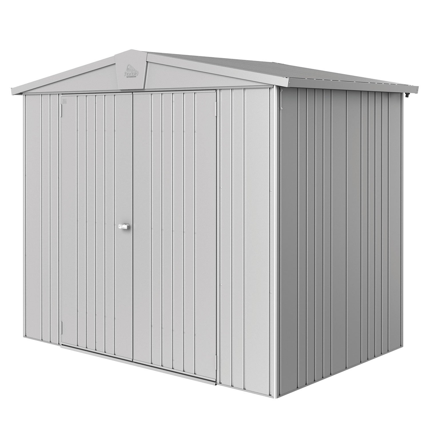 Europa puutarhavarasto koko 3 metallic hopea