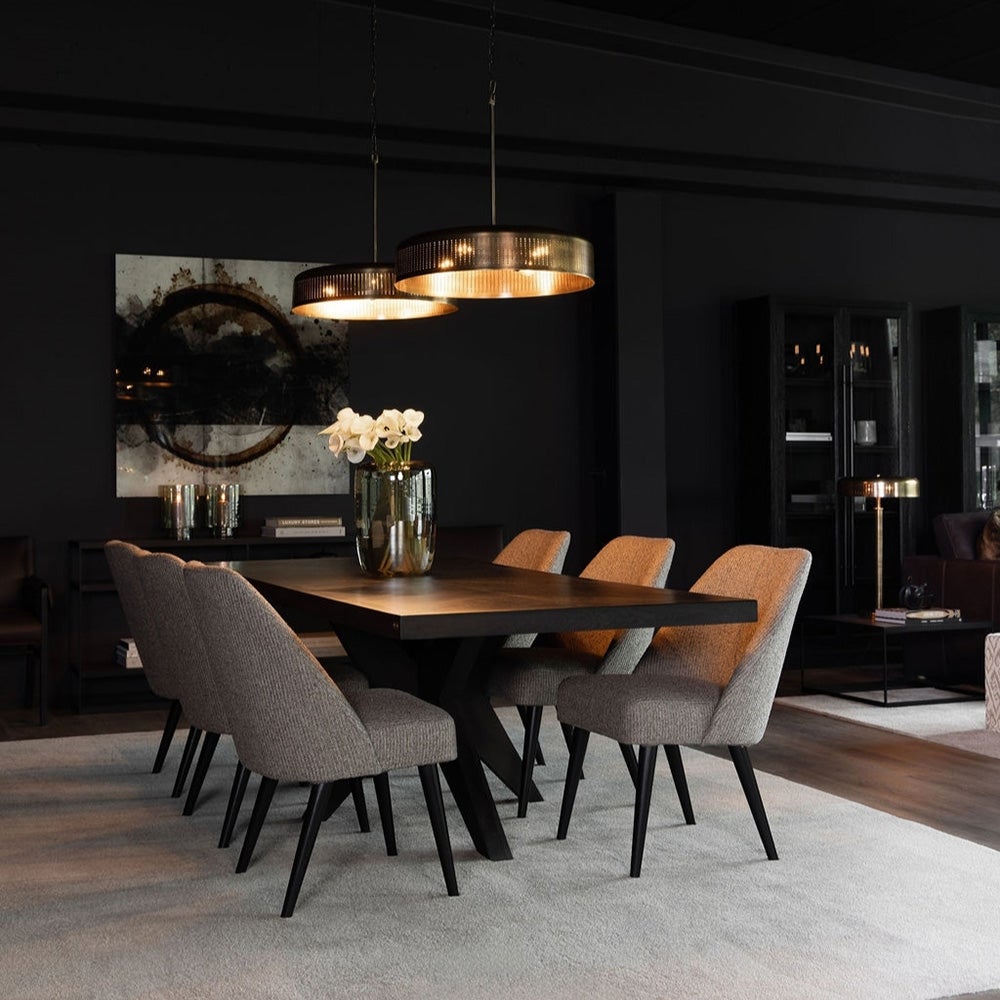 Reef-maljakko käsinpuhallettua lasia Ø28 cm Smoke Grey