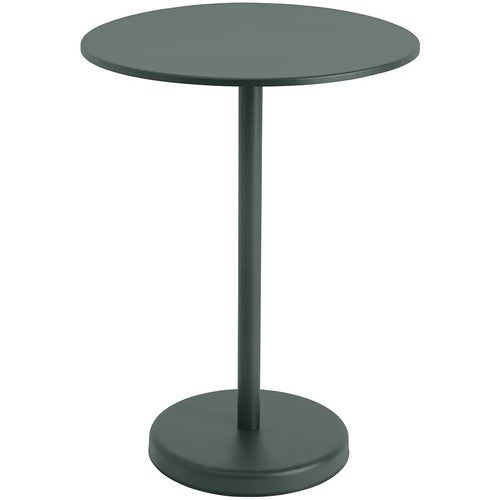 Linear Steel Baaripöytä Ø70 h: 95 cm Dark Green