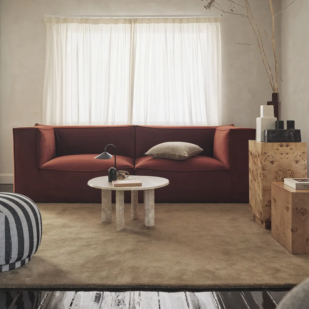 Catena Sofa Armrest Left S400 Rich Velvet - 21 Rust