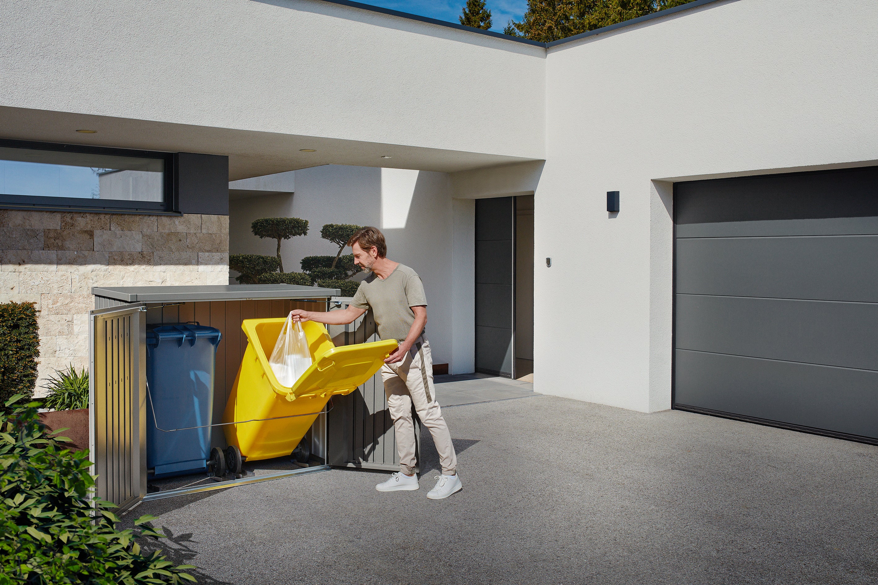 Alex Duo roskakoriin - metallinen quartz harmaa