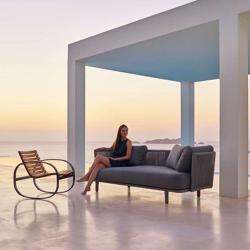 Parc keinutuoli Tiikki/Alumiini