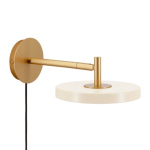 Asteria Wall Lyhyt seinävalaisin Ø15 cm Pearl White