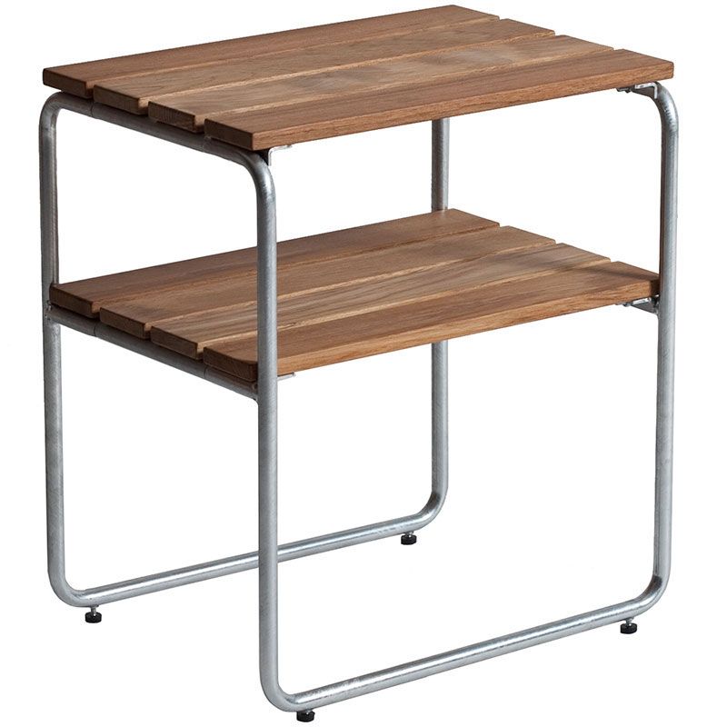 Sivupöytä L45 tiikki Grythyttan Stålmöbler