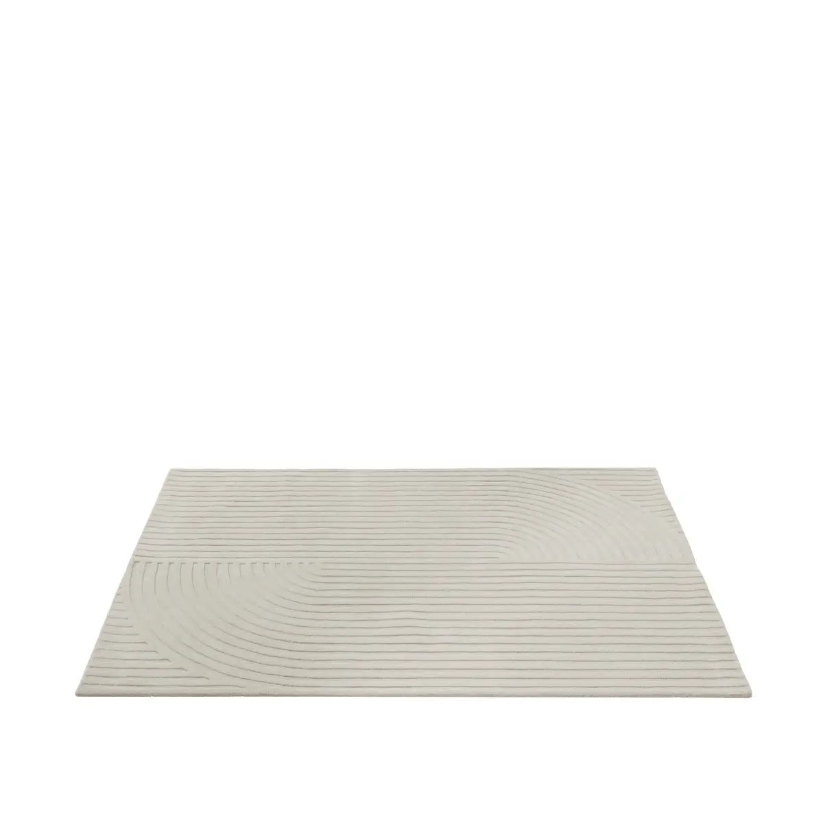  Relevo-matto Quattro – 170 x 240 cm – Luonnonvalkoinen