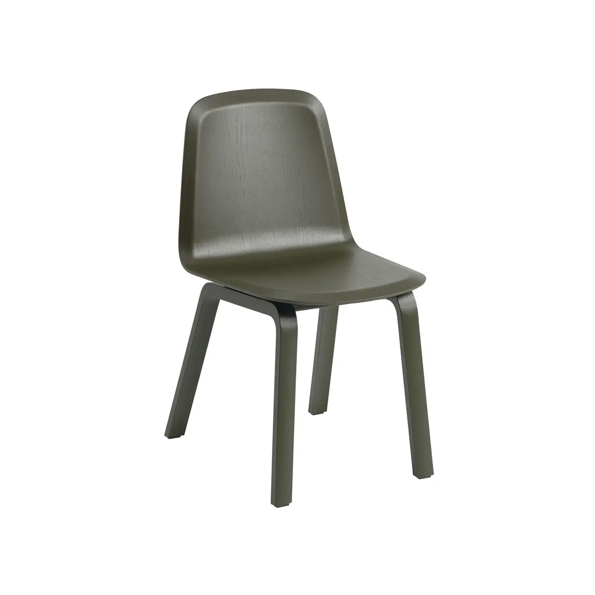 Muuto, Brink-tuoli puujalustalla – tumma oliivi
