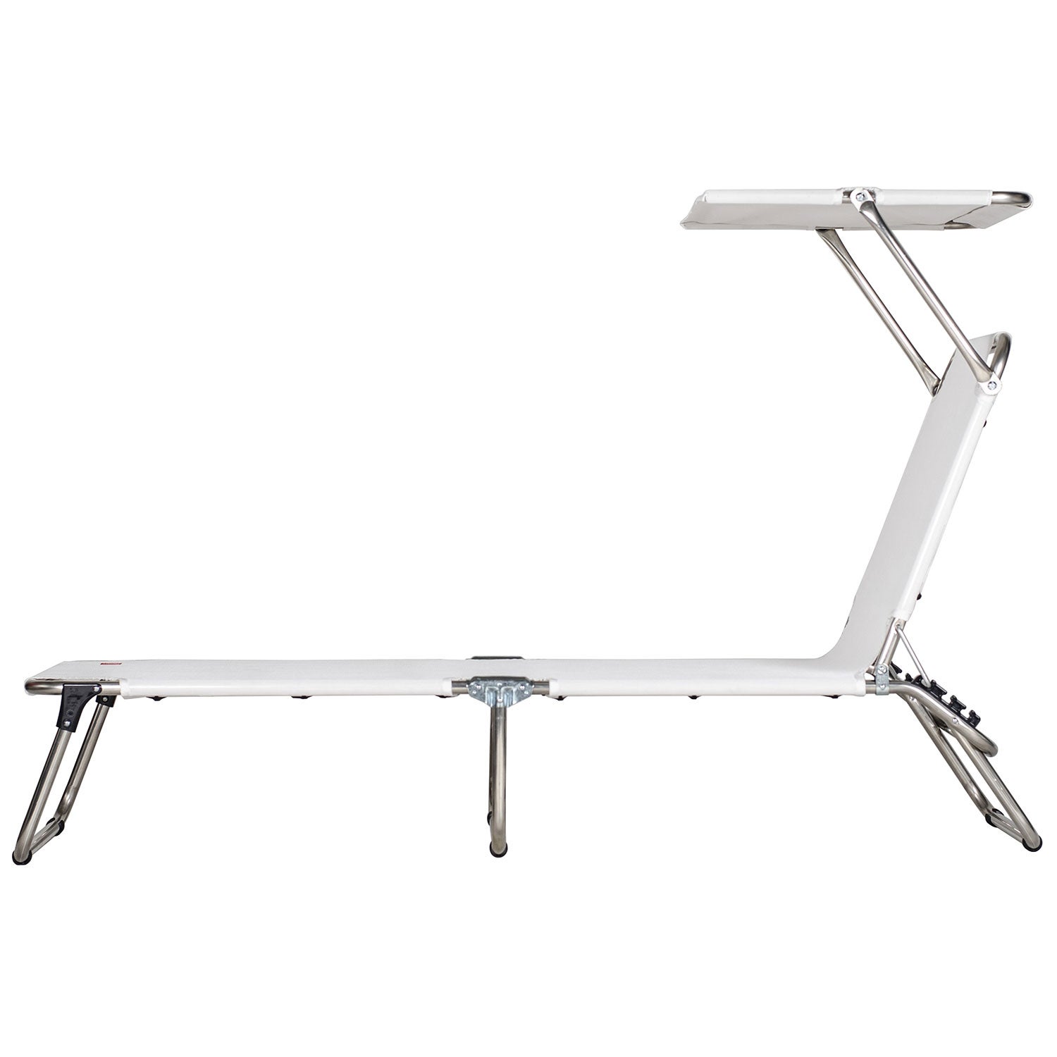 Amigo aurinkotuoli top valkoinen alumiini/tekstiili 