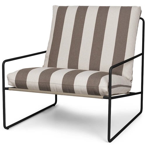 Desert Nojatuoli Stripe Black/Chocolate