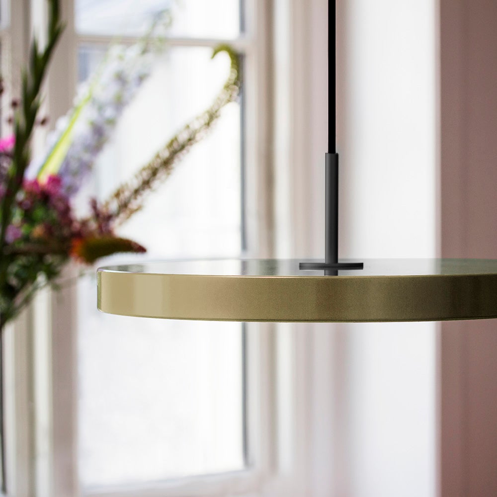 Asteria keskikokoinen kattovalaisin Ø43 cm taupe/musta