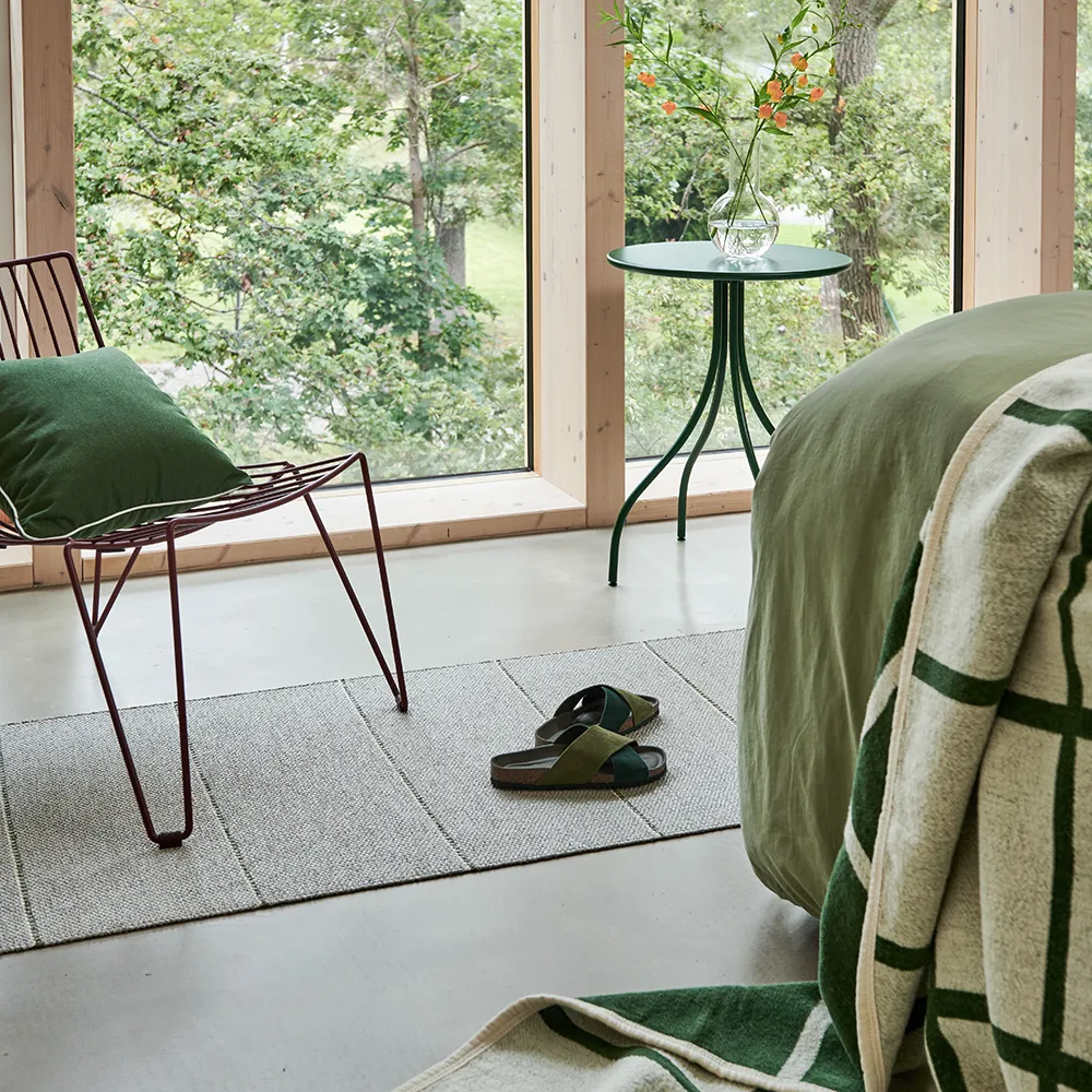 Lea matto Linen/Pine/Vanilla 70 x 150 cm