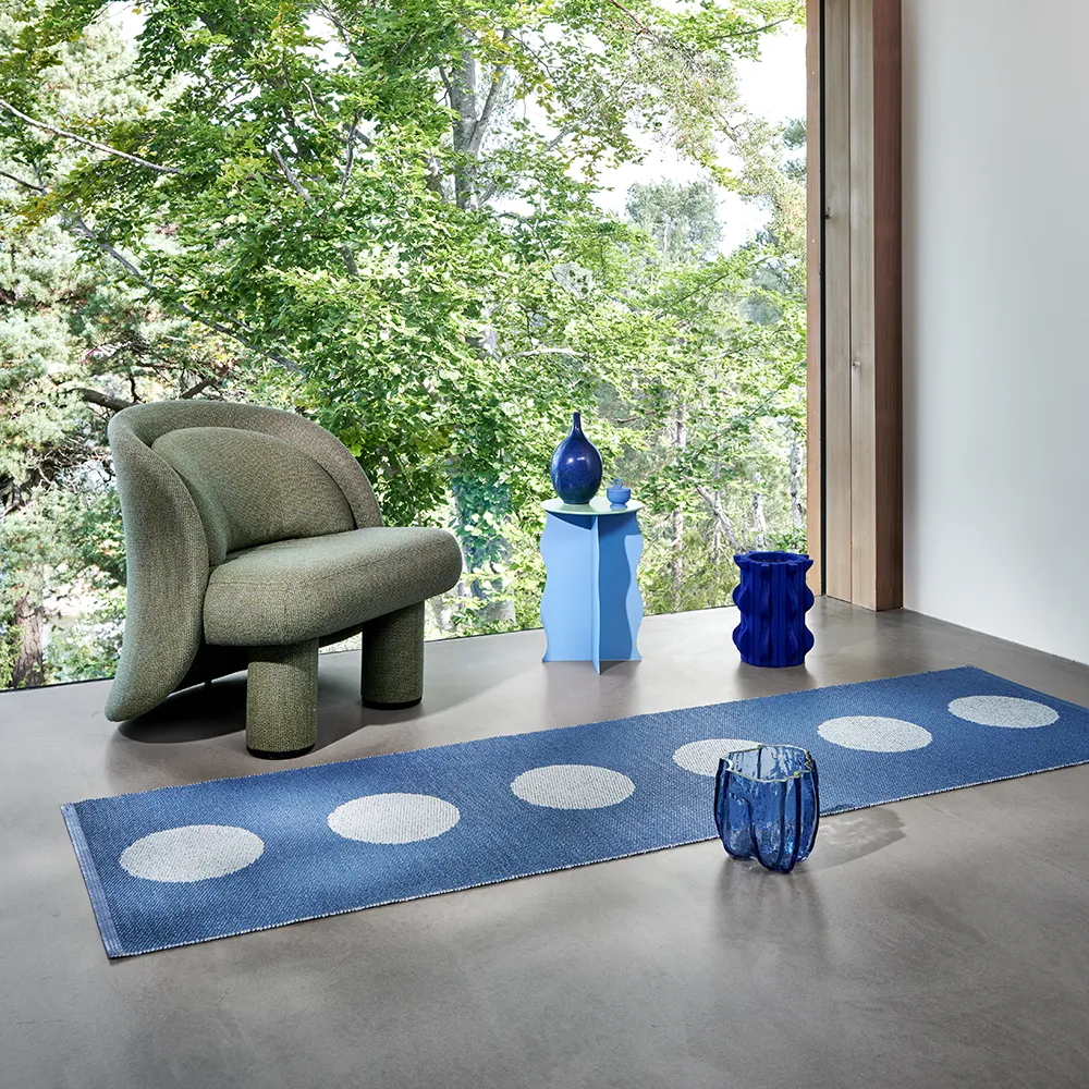 Vera Pop matto River Blue/Blue Fog 70 x 120cm