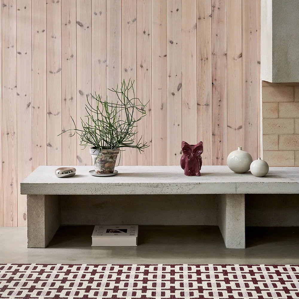 Tom matto Burgundy/Cream/Pale Rose 70 x 300 cm