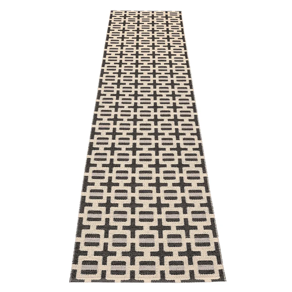 Tom matto Black/Cream/Warm Grey 70 x 300 cm