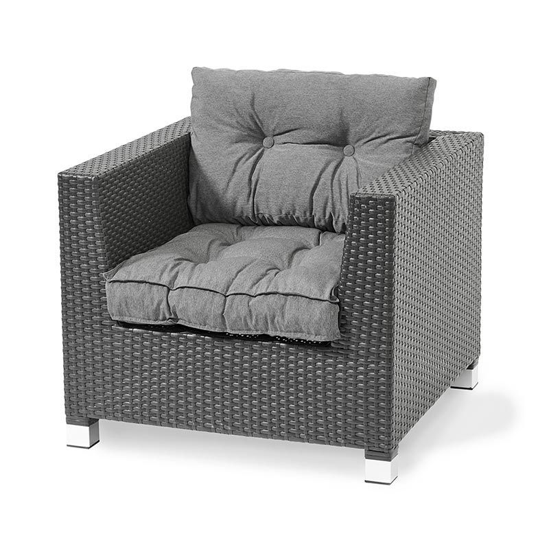 Romeo istuintyyny B63-68 D63-68 cm Betoninharmaa 