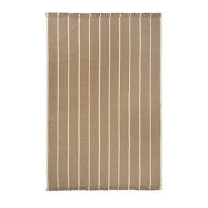 Calm Kelim Matto 200x300 cm - Dark Sand/Off-white
