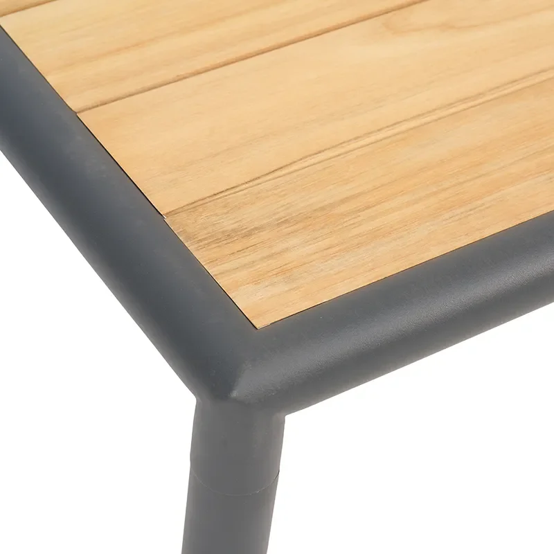 Gordon sohvapöytä 65x140 cm Antracit / Teak