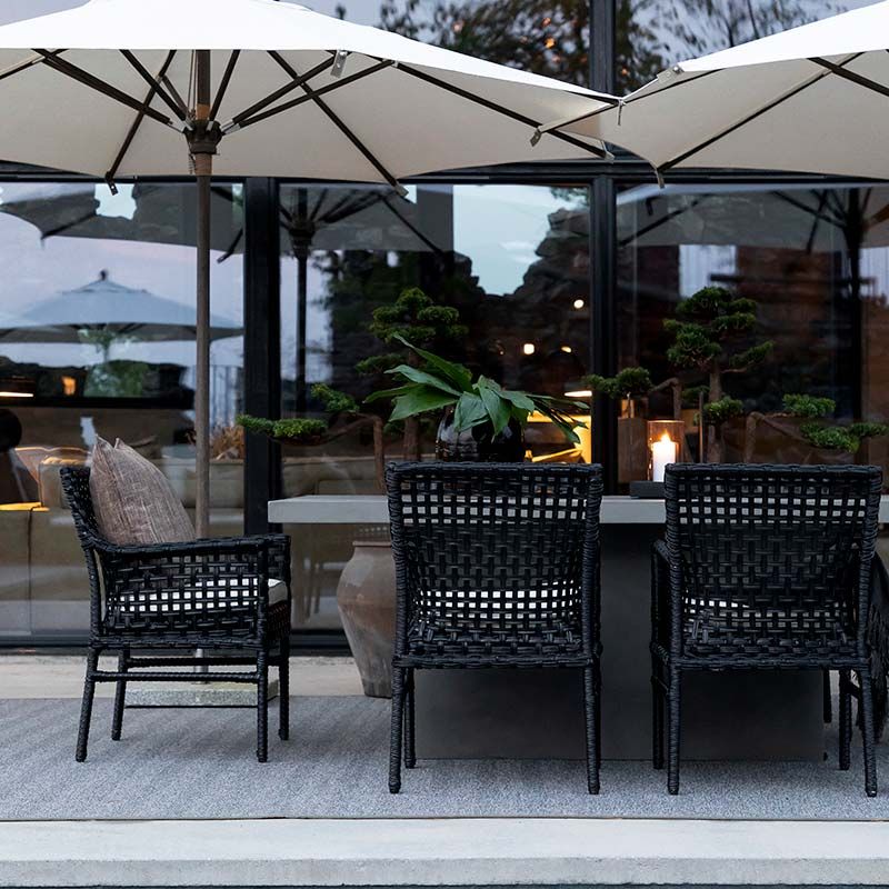 Santa Monica käsinojallinen tuoli polyrottinkia Artwood