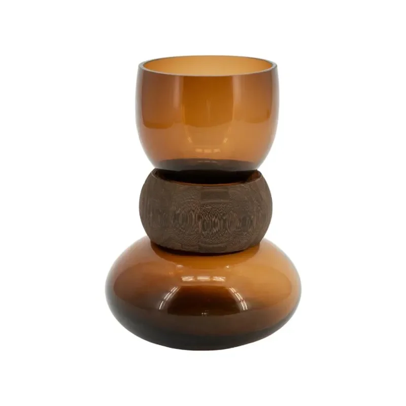 By-Boo, Verra small 16,3x16,3x23,5 cm Lasi & Puu dark brown