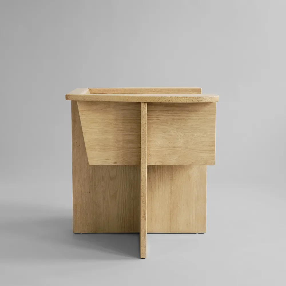  Brutus-nojatuoli - Luonnonvärinen tammi