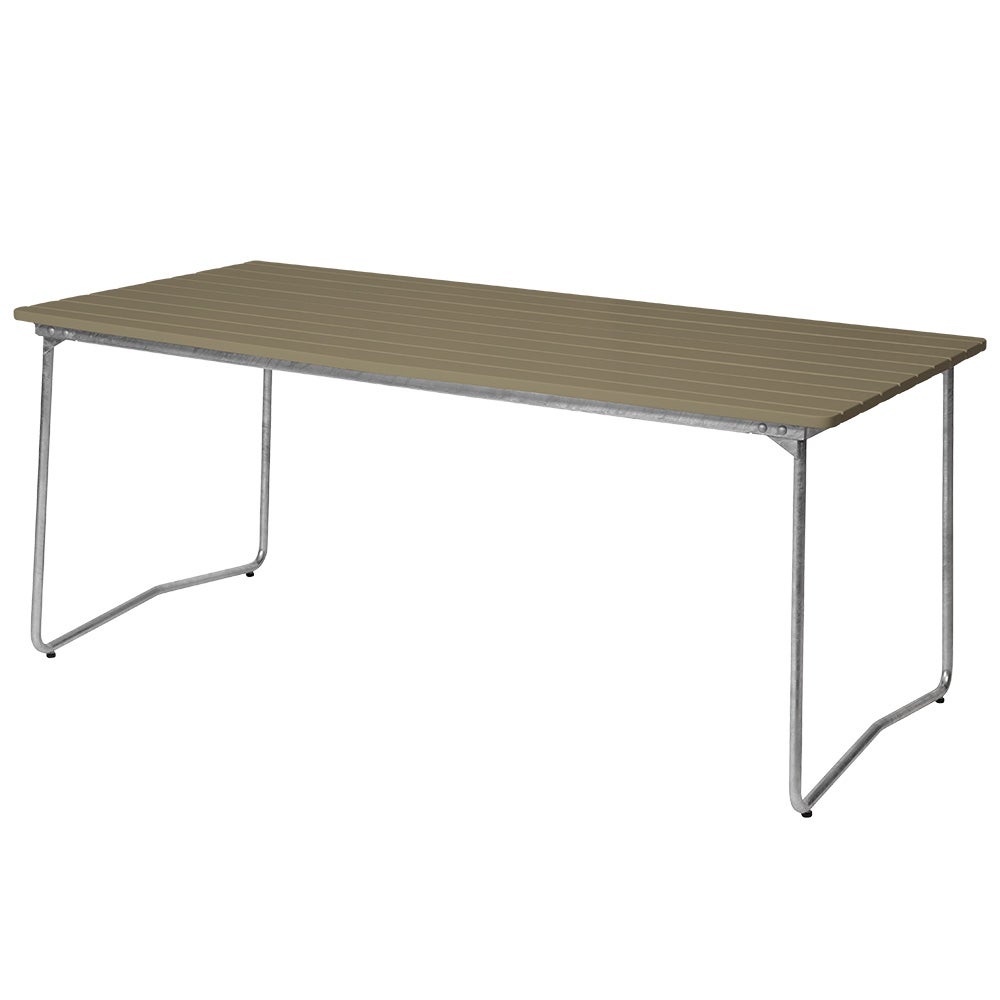 Pöytä B31 170 Vihreä lakattu tammi / kuumasinkitty runko