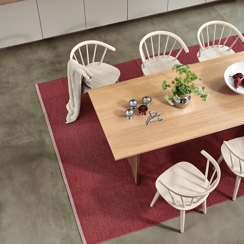 Mono matto 85x160 cm blush / dark red 