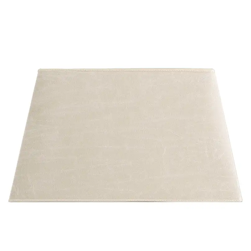 Suorakaiteen muotoinen lampunvarjostin L Leather Cream