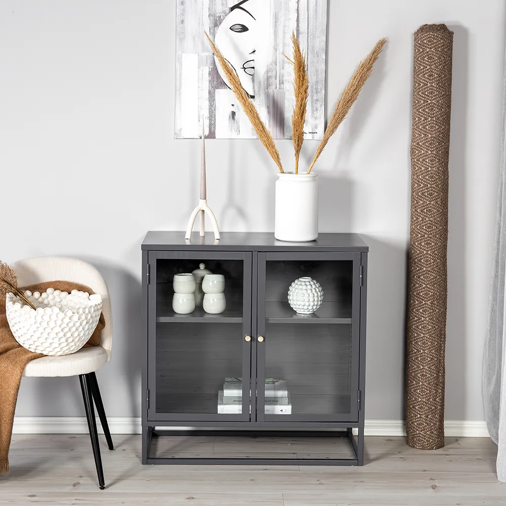 Bakal kaappi 85x85 cm Vaaleanharmaa