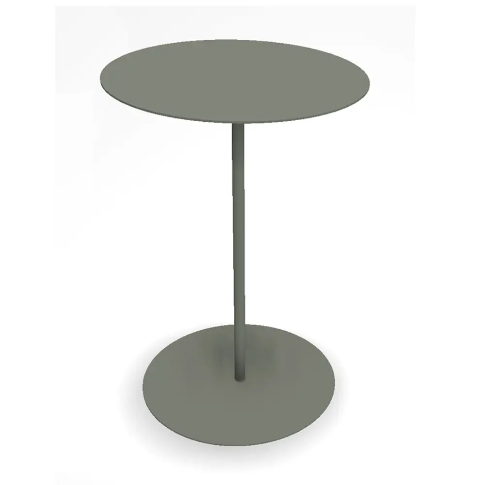 Jet Set -sivupöytä Ø45x67 cm harmaanvihreä